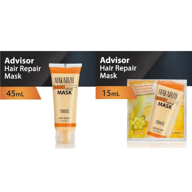 Makarizo Advisor Hair Repair Mask Sachet 15mL / Tube 45 ml