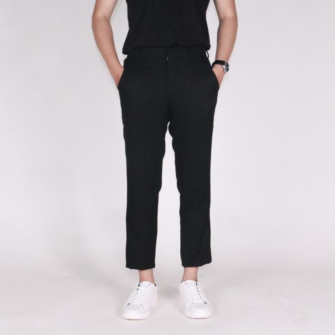CELANA BAHAN ANKLE PANTS KERJA PANJANG PRIA SLIMFIT STYLE KOREA MISTY