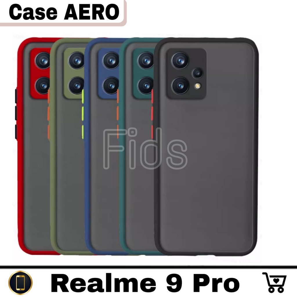 Paket 2in1 Case Realme 9 Pro Case Aero Free Anti Gores Layar | Case Dove