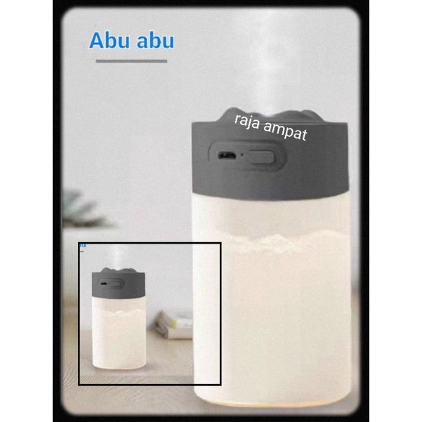 USB Air Mini Portable Mist Maker / Aromatherapy Purifier Diffuser LED-201abu abu