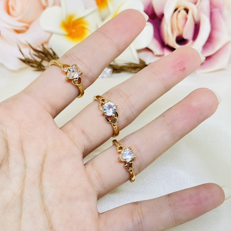 Cincin mata satu emas Xuping