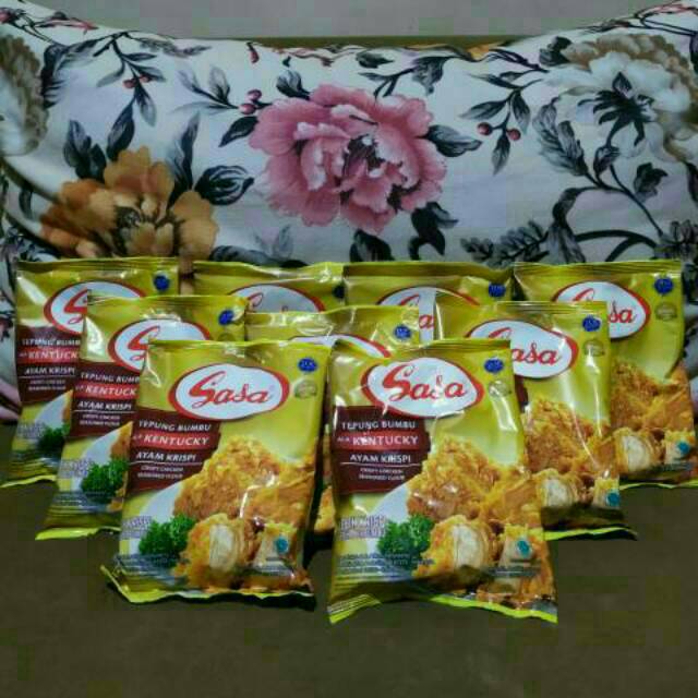 

Sasa Tepung Bumbu Ayam Kentucky 80 & 225 gr, Tepung Bumbu Serbaguna Original 225 gr