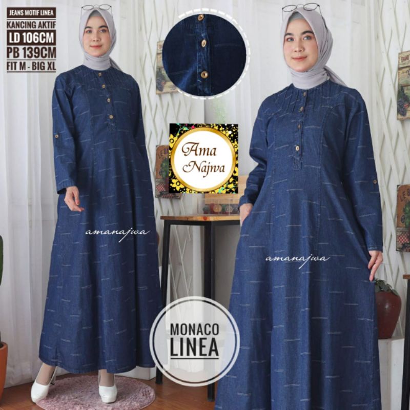Monaco Gamis Jeans Busui By Ama Najwa