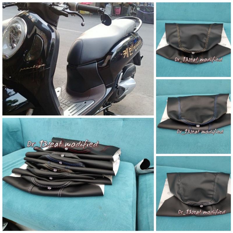 COVER KULIT JOK BAHAN MBTECH MOTOR HONDA BEAT SCOOPY  VARIO