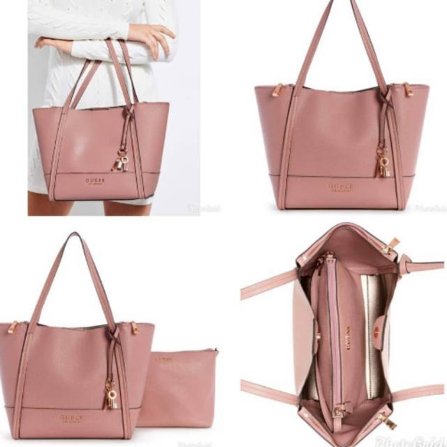 guess heidi 2in1 beige bag