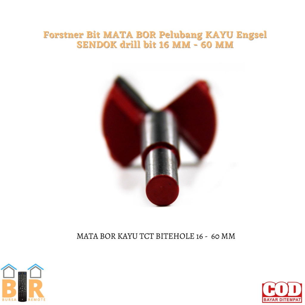 Forstner Bit MATA BOR Pelubang KAYU Engsel SENDOK drill bit 16mm- 60mm