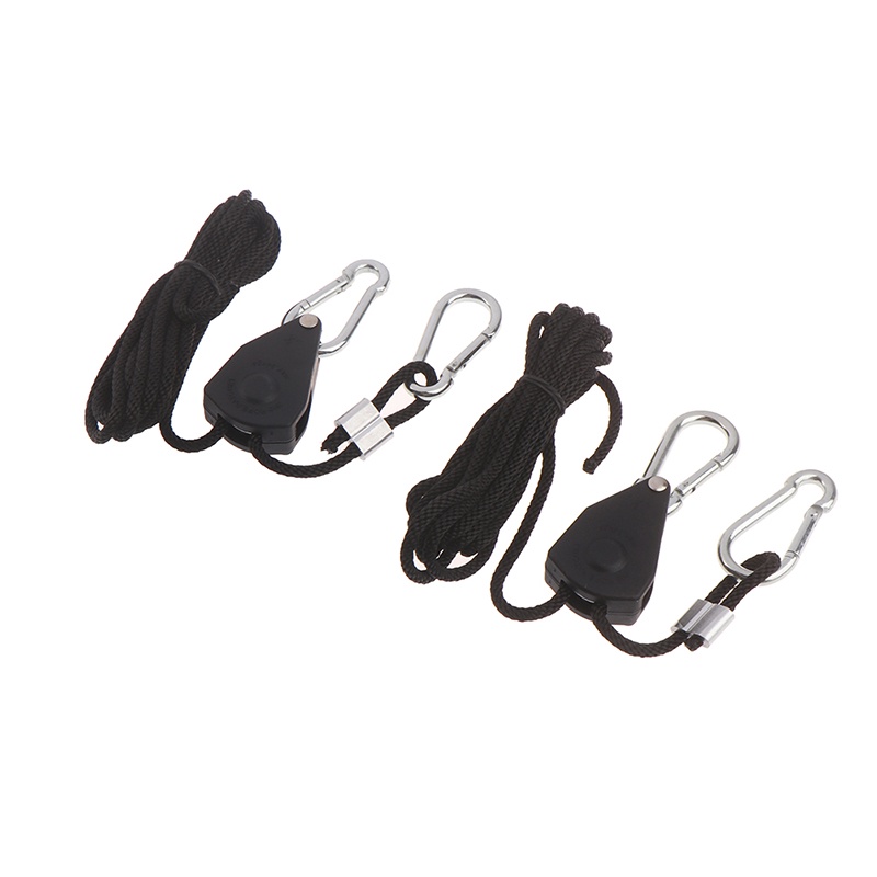 2pcs Tali Gantungan Ratchet 1 / 8 &quot;Adjustable Untuk Lampu Pertumbuhan Tanaman