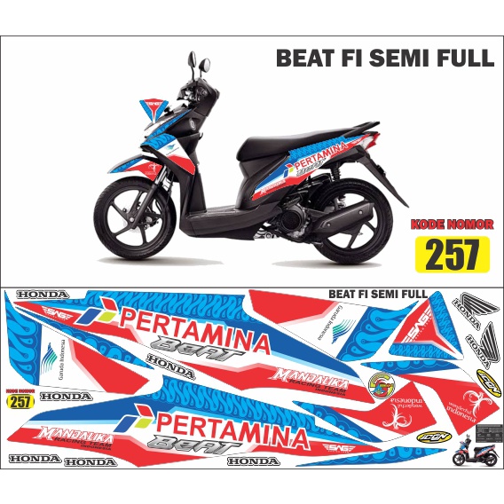 striping Beat FI 2013-2015 petronas / decal Beat FI 2013-2015 petronas / variasi Beat FI 2013-2015 p