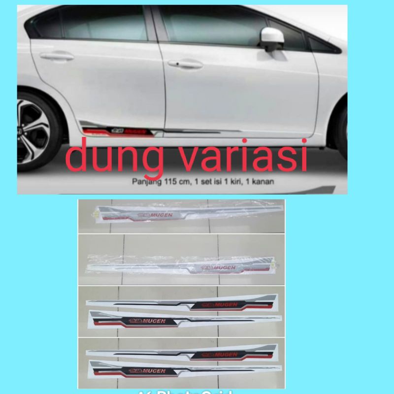 stiker body samping mugen mobil universal mobilio brio hrv brv crv