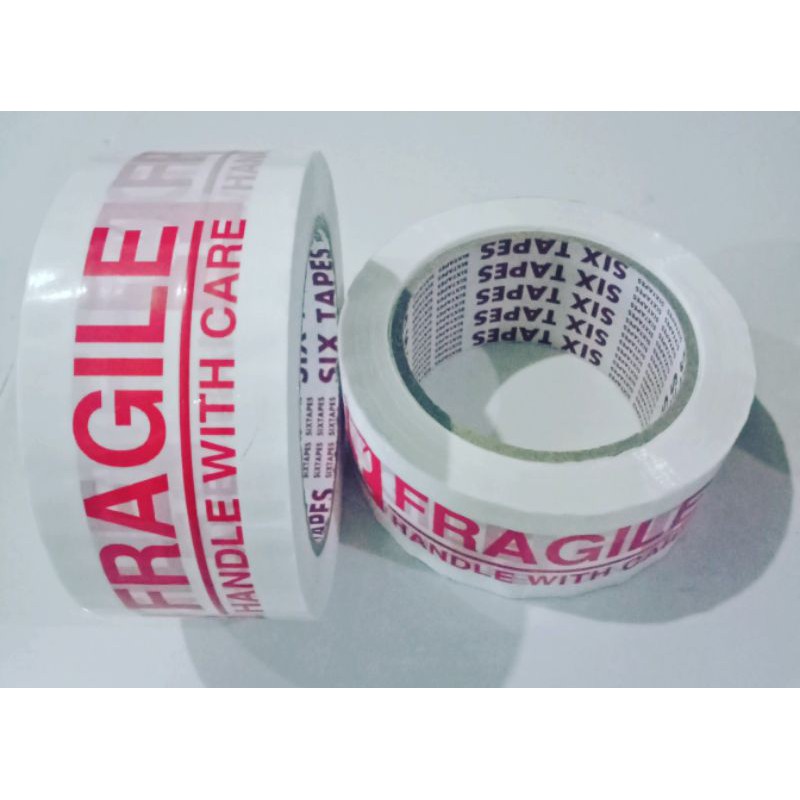 

Lakban fragile stiker Jangan dibanting 2 inc 48mm x 90 yard