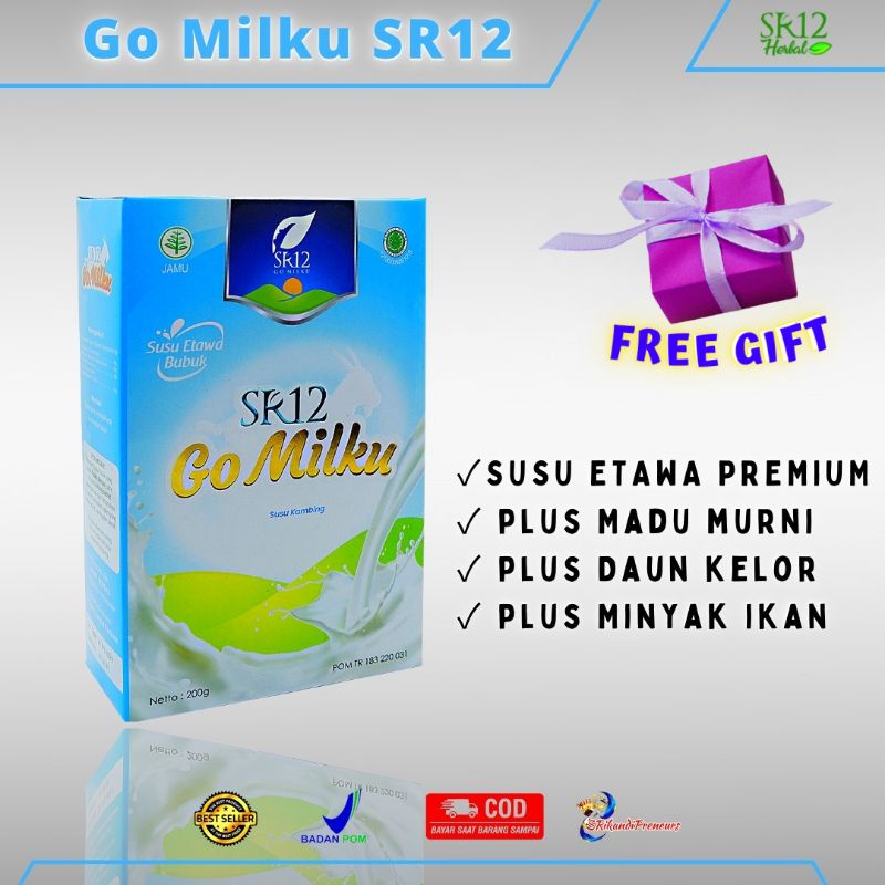 

Go Milku SR12 Susu Kambing Etawa Premium Penggemuk Badan Untuk Kesehatan