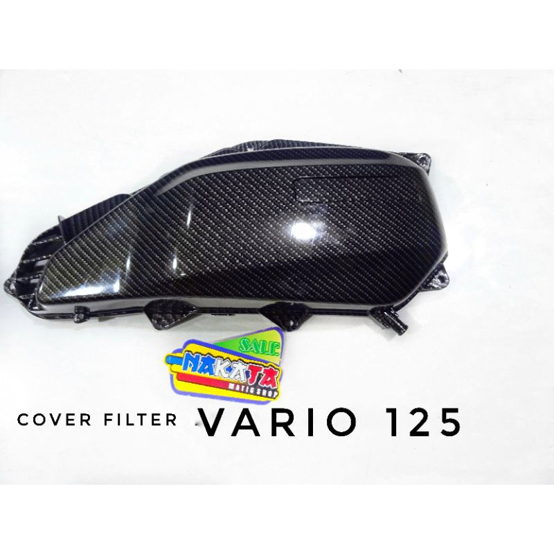 cover tutu filter vario 125 carbon tutup filter vario 125 carbon cover filter motor vario 125 carbon
