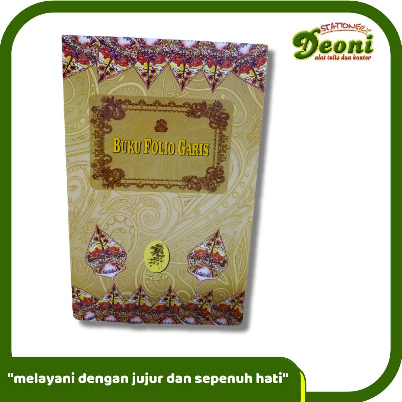 Bamboo Buku Folio Bergaris Batik 100 Lembar