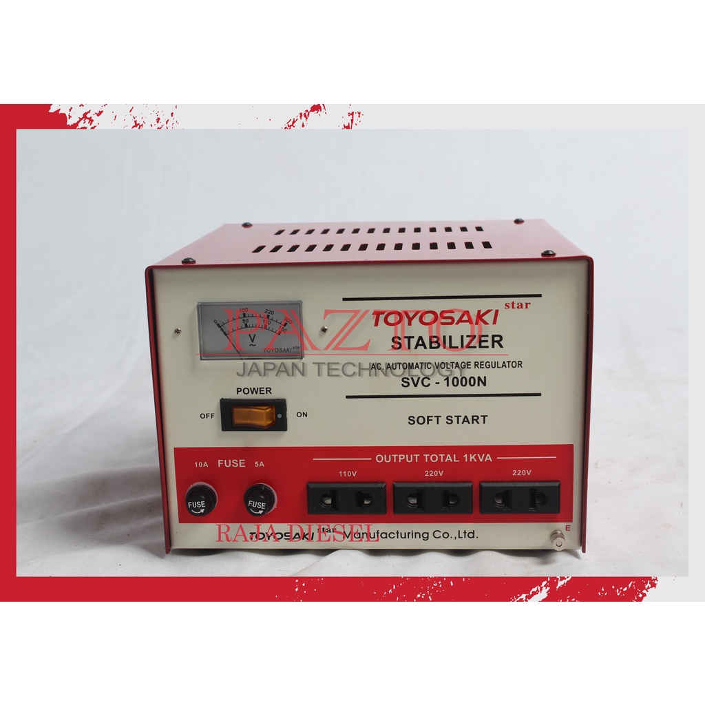 TOYOSAKI STABILIZER SVC-3000N (3000 Watt) STABILIZER LISTRIK