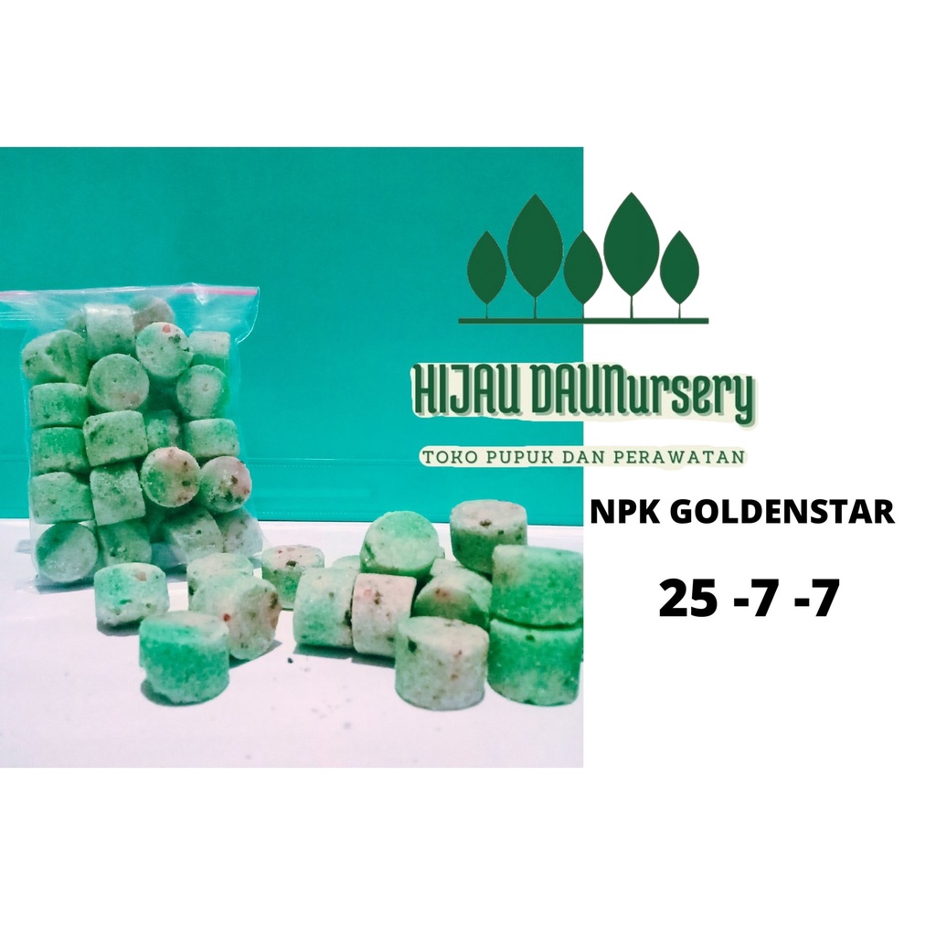 NPK TABLET PUPUKSTARTER GOLDENSTAR ISI.25 BUTIR PUPUK