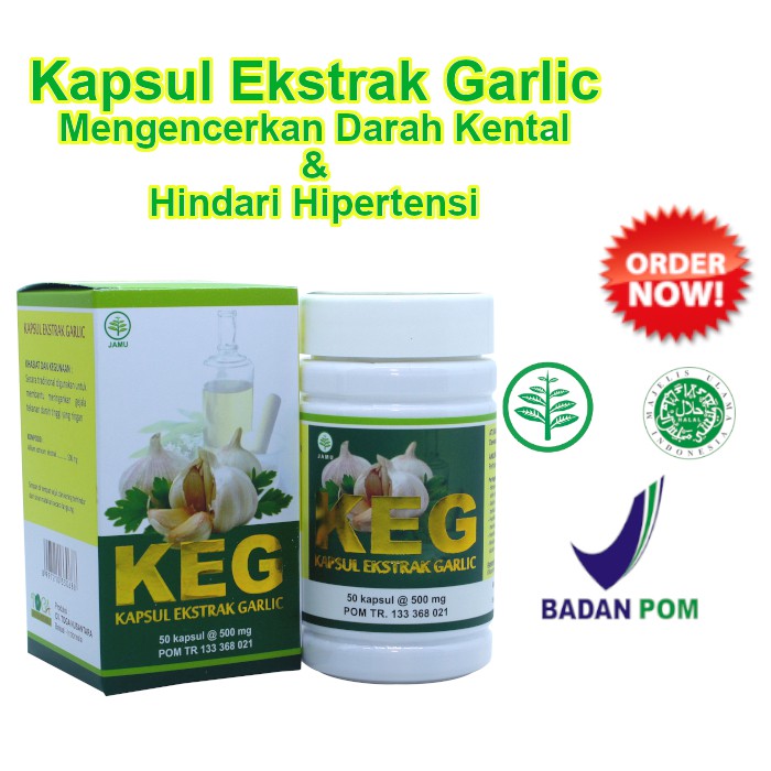 Kapsul Bawang Putih Garlic Penurun Darah Tinggi