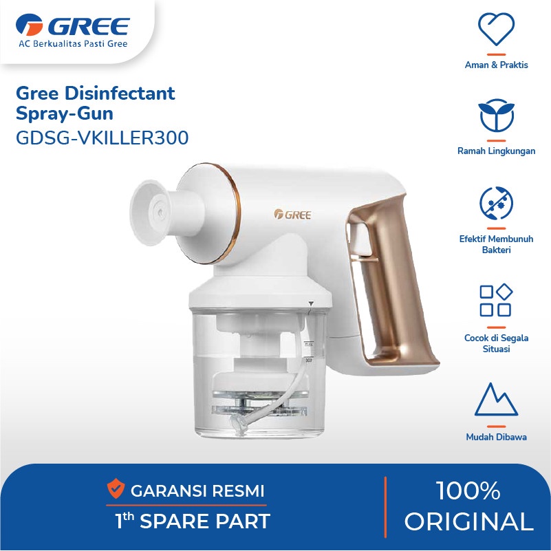 GREE Disinfectant Spray Gun Pembuat Cairan Disinfektan GDSG-VKILLER300