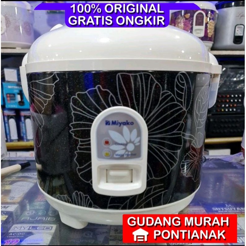 Ricecooker Miyako Mcm 528 1,8liter Silver Classic Magic Com Penanak nasi Anti lengket