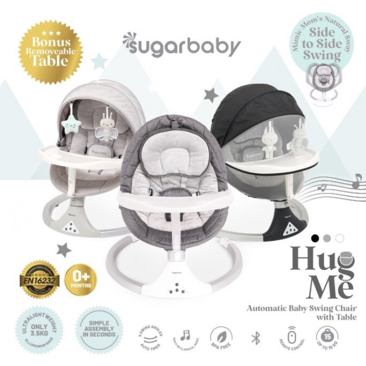 Makassar ! Sugar Baby HUG ME Automatic Swing Chair with Table