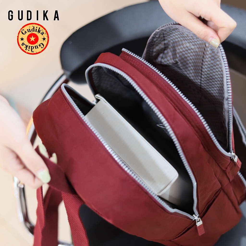 GUDIKA 5061 | Backpack Waterproof Wanita Tas Ransel Laptop Anti Air Import Original | Ransel Cewek | Ransel Perempuan | Tas Wanita