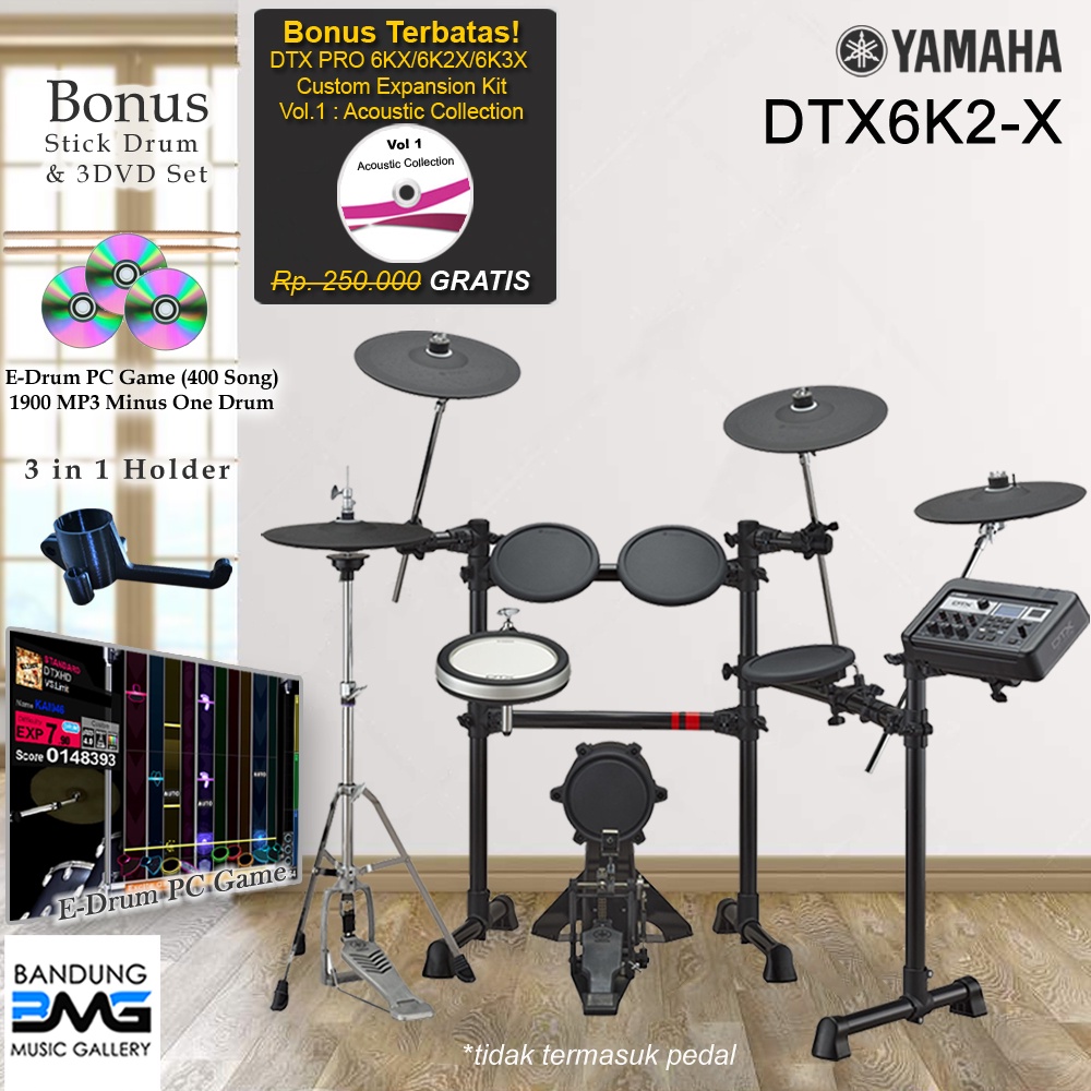 Yamaha DTX6K2-X Drum Elektrik / DTX6K2X / DTX 6 K2X / 6K2 / 6K2X