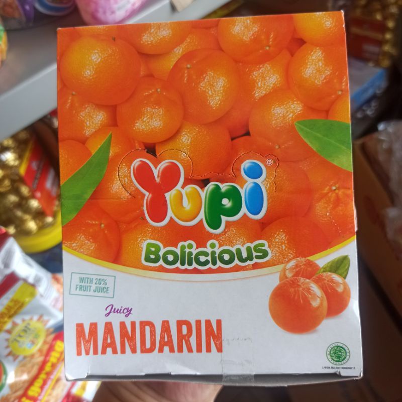 

Permen Yupi Bolicious Juicy Jeruk Mandarin 5 Gram