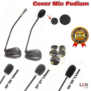 Busa microphone kecil meja podium  cover mic conference windshield Tebal Good Quality