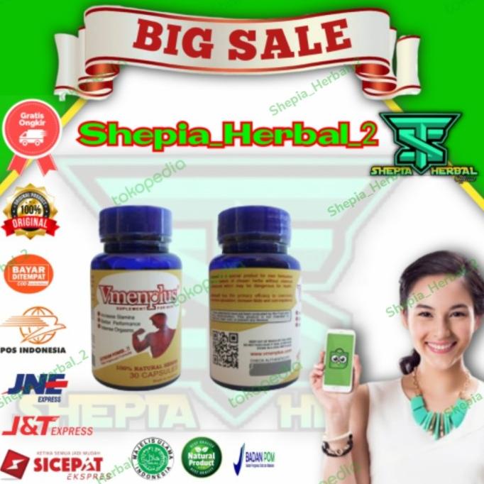 ~~~~~] VmenPlus Asli Obat Stamina Pria Terbaik Isi 30 Capsul Original Herbal