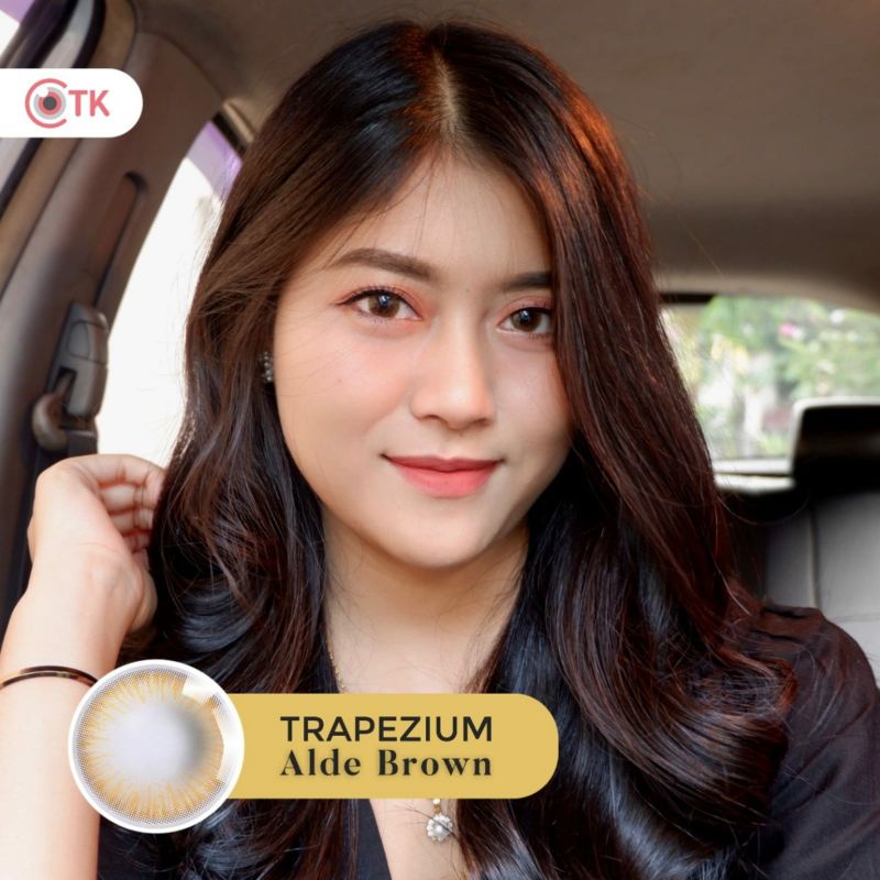 Softlens TRAPEZIUM 14.5 MM ALDE BROWN MINUS -0.50 S.D -6.00 by CTK