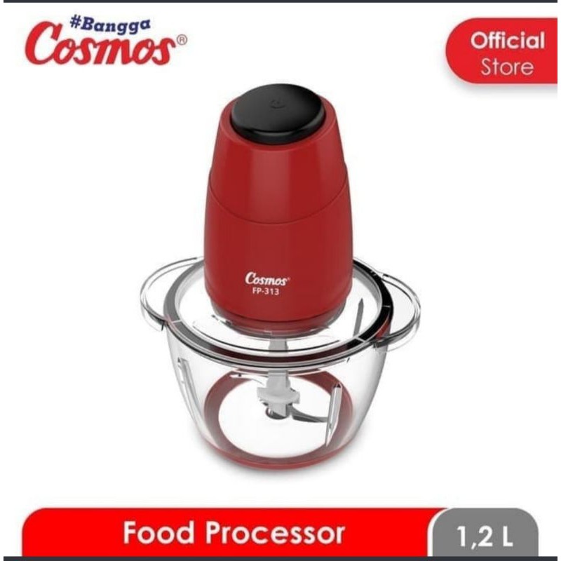 COSMOS FB 313 - Chopper Daging - Food Processor 1,2 Liter - Pengiring Daging  - Garansi Resmi 1 Tahun