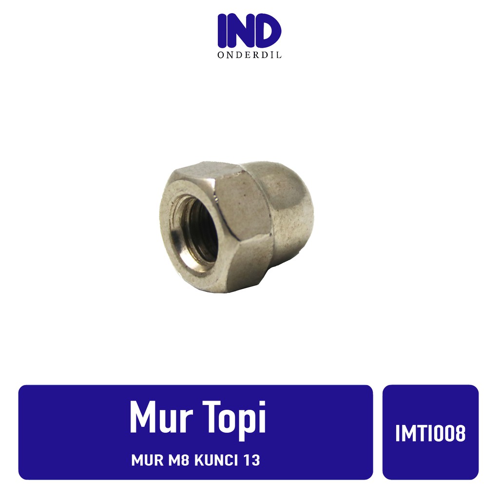 Mur-Nut Topi M8-M 8-8mm-mm Kunci 13 Untuk Semua Jenis Keperluan