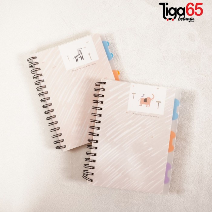 

Murah 365 Loose Leaf Buku Note Book Spiral Pembatas A5 / Ring Book Xq22-6764 Limited