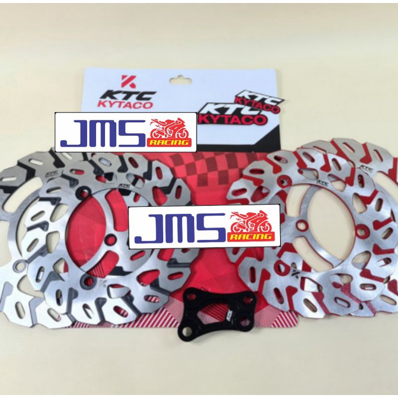 piringan disc cakram ktc kytaco ori depan dan belaknag plus breket nmax lama dan nmax new