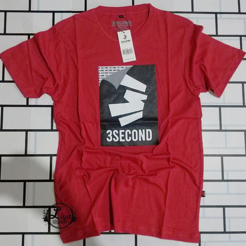 KAOS 3second Pakaian Baju Pria Distro Original Asli Bandung Branded Keren Terbaru 2021 OUTFIT Basic 