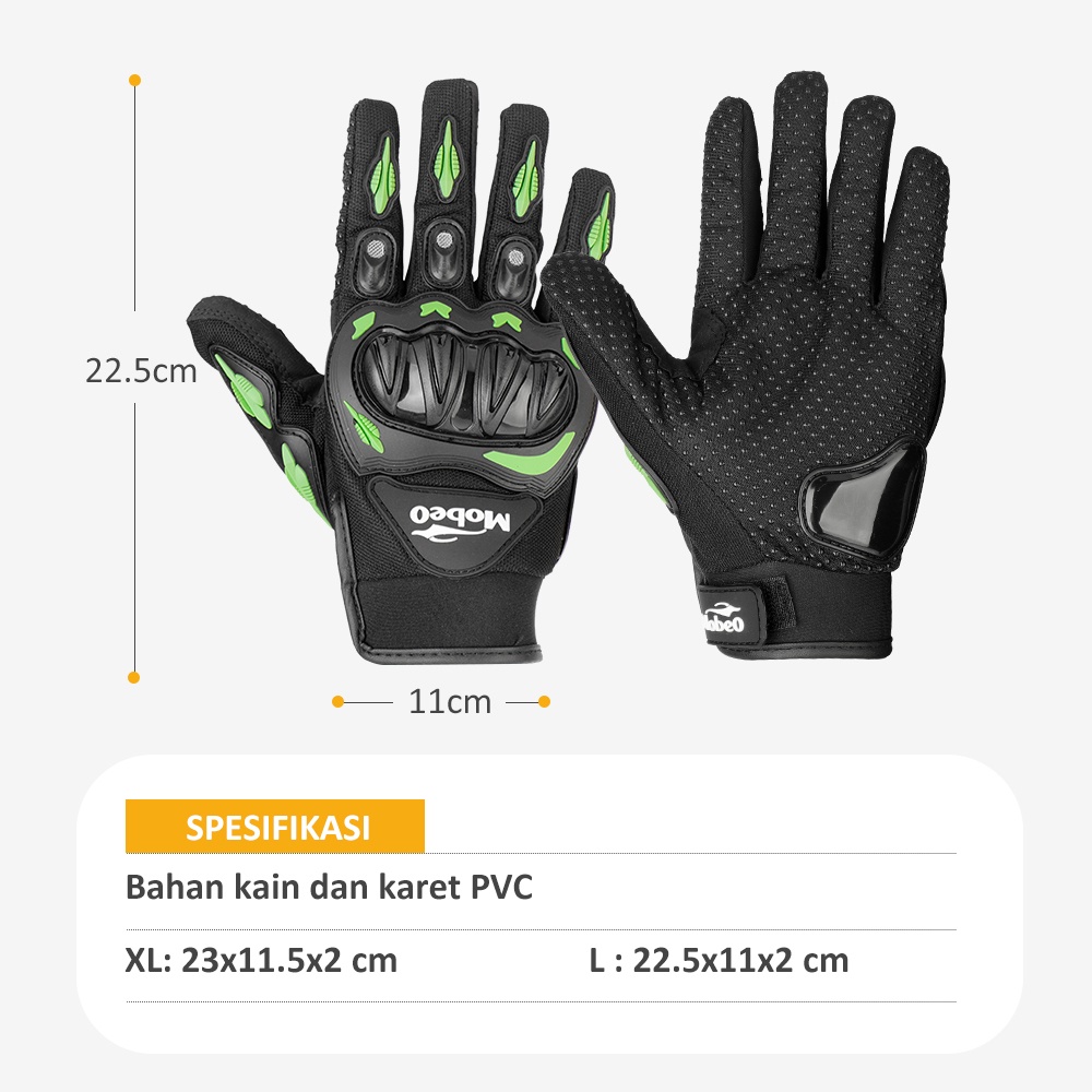 [BARU] Mobeo Sarung Tangan Motor Rider Sporty Biker Gloves