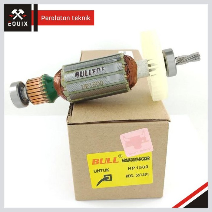 Angker BULL Armature HP1500 For Mesin Bor 13mm MAKITA HP1500