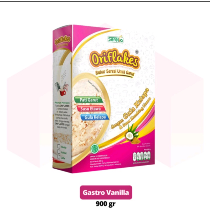 

ORIFLAKES 900 gr sereal umbi garut asam lambung