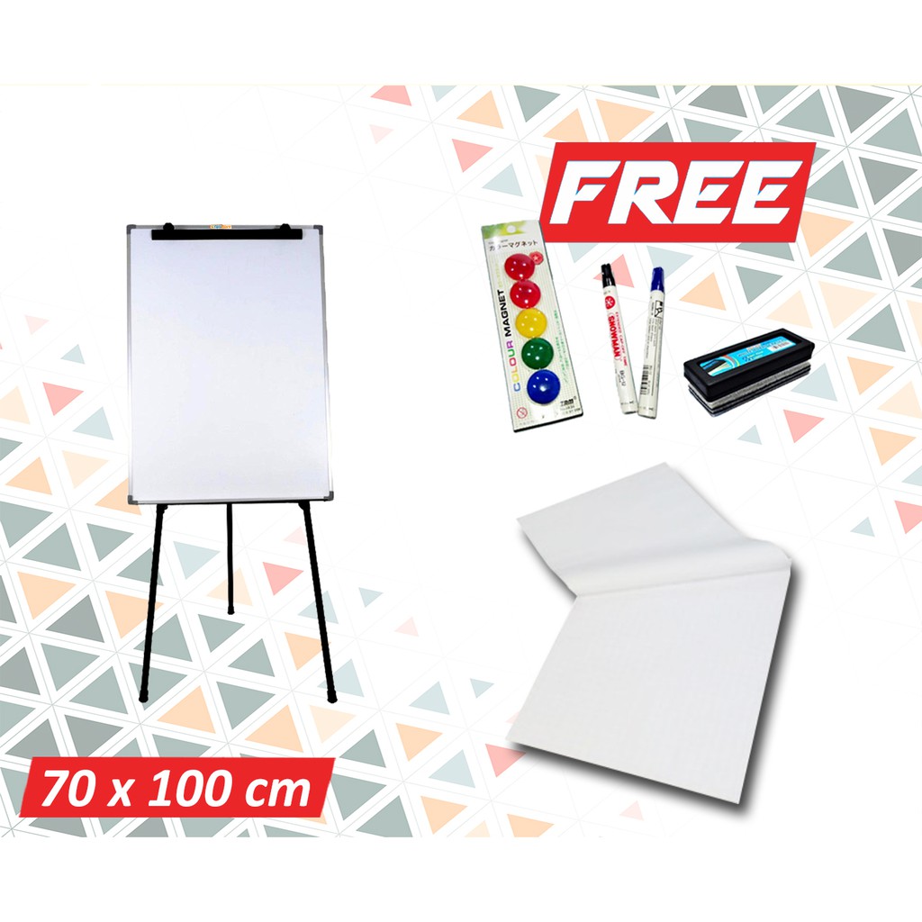

Flipchart Keiko 70 x 100cm (Kertas Flipchart + Spidol + Penghapus)