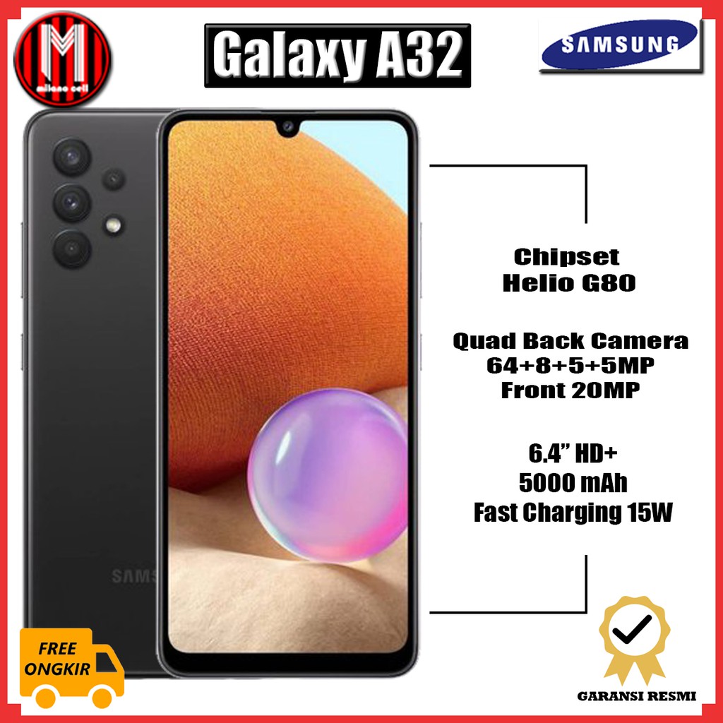 Samsung Galaxy A32 Ram 6GB/128GB dan Ram 8GB/128GB Garansi Resmi