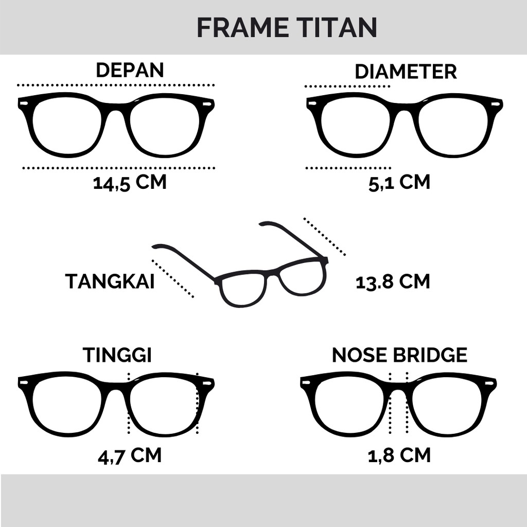 Flavia Eyewear - Kacamata Titan Square Plastic (custom minus, photochromic, blueray, bluechromic dan photobrown)