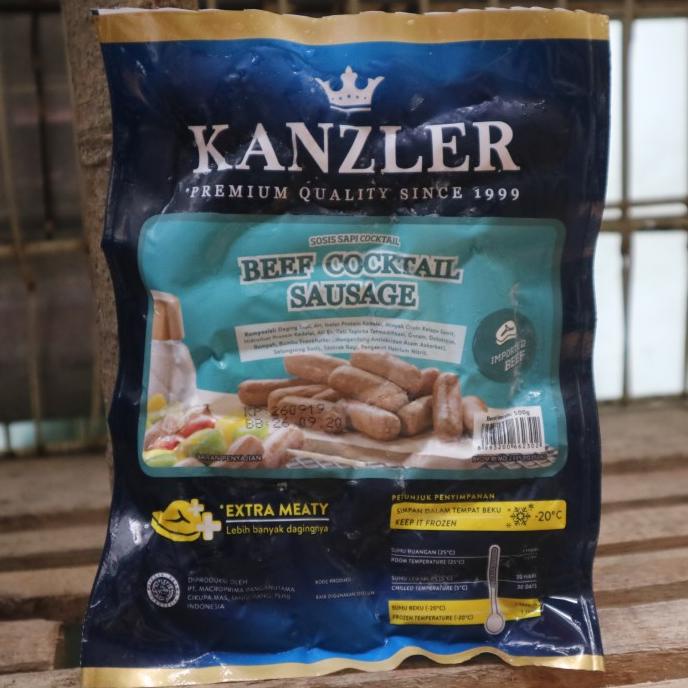 

MAKANAN BEKU / KANZLER BEEF COCKTAIL SAUGE SOSIS 500 GR NON COD