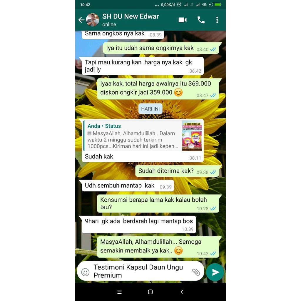 [ORIGINAL] KAPSUL DAUN UNGU PREMIUM SUPLEMEN HERBAL ATASI AMBIEN DAN WASIR