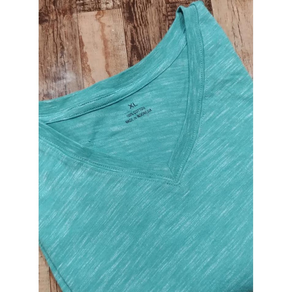 NEW FB EDDIE BAUER VNCEK TSHIRT BIGSIZE / BAJU KAOS V-NECK PRIA JUMBO SIZE