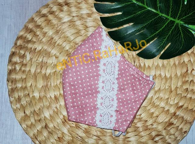 [COD] Masker Kain Shabby Chic / masker kain katun / masker limited / masker unik cantik murah