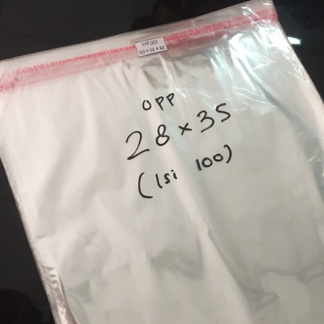 

Plastik Kaca/OPP 28x35 Seal Murah