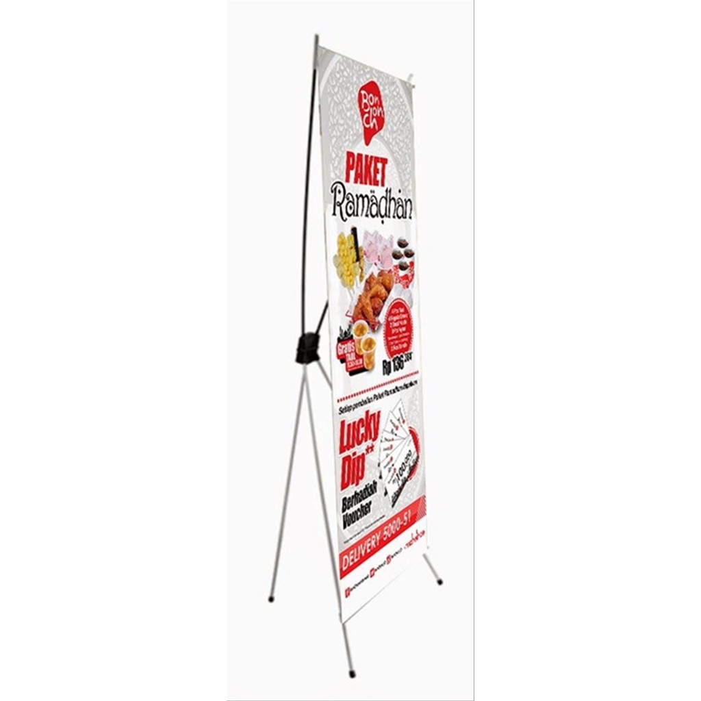 Jual Cetak X Banner Cm X Cm Flexi G High Quality Shopee Indonesia