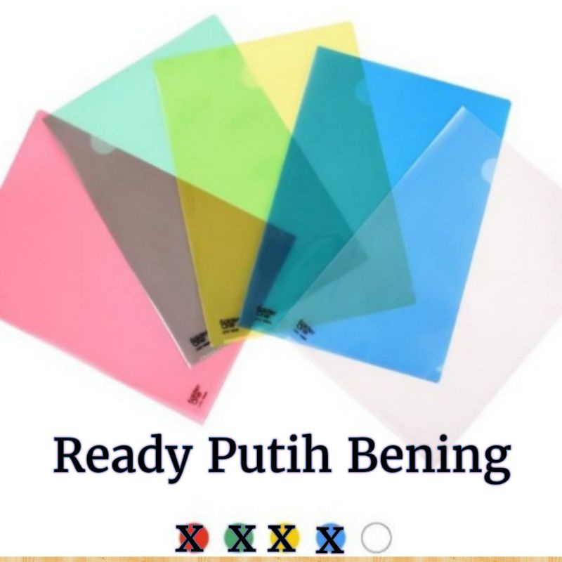 

Map L /Clear Sleeve A4 Folder One Putih Bening (12pcs)