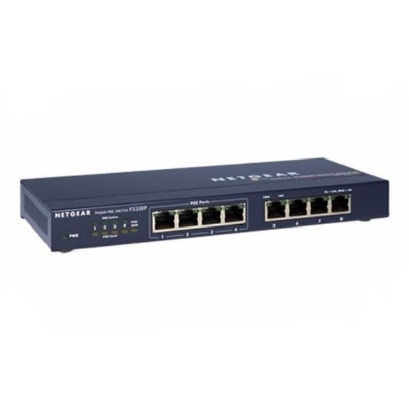 NETGEAR FS108P - 4port PoE With 8Port Fast Ethernet Unmanaged Switch