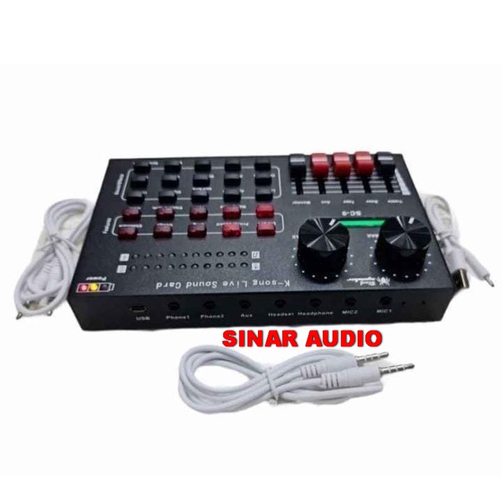MIXER BLACKSPIDER V9 MULTIFUNCTIONAL LIVE SOUNDCARD V9