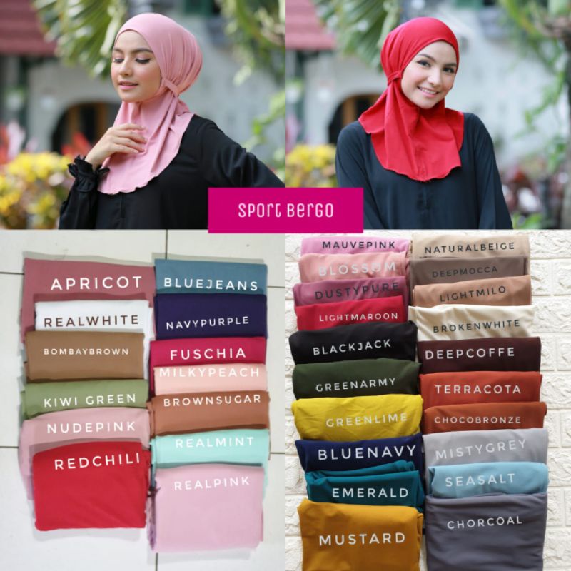 Bergo Sport Tali Bahan Jersey Allsize by APPLEHIJAB-8